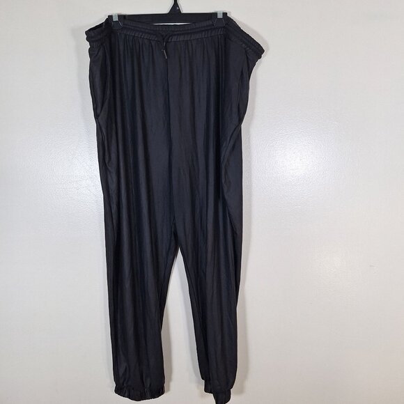 Asos Black Drawstring pants size 20 - Picture 1 of 4